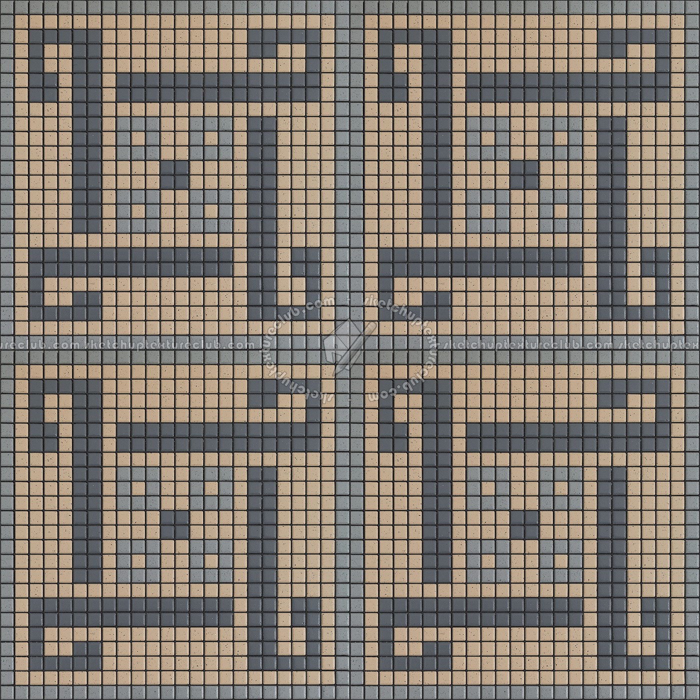 Textures   -   ARCHITECTURE   -   TILES INTERIOR   -   Mosaico   -   Classic format   -   Patterned  - Mosaico patterned tiles texture seamless 15108 (seamless)
