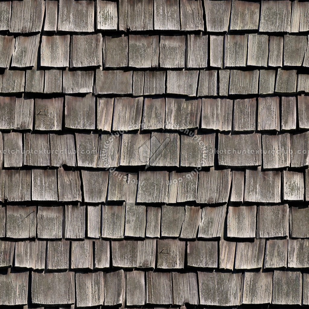 Wood Shingle Roof Texture Seamless 03862