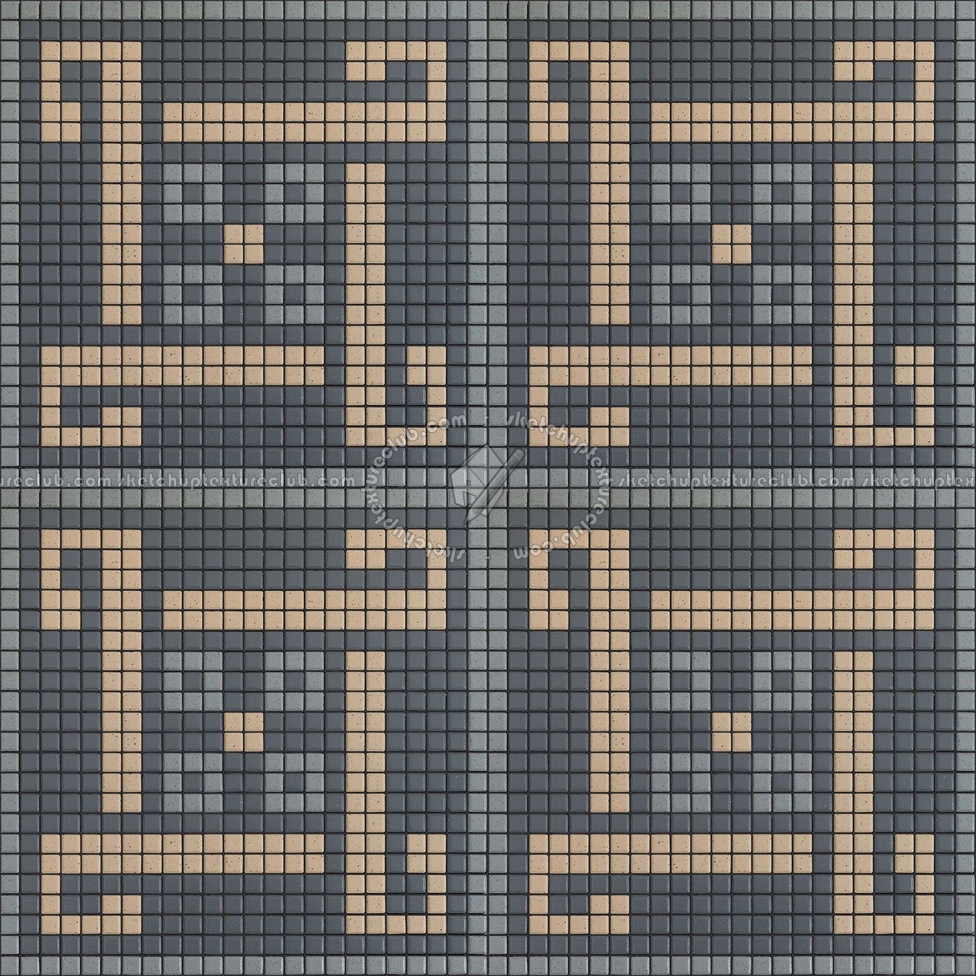 Textures   -   ARCHITECTURE   -   TILES INTERIOR   -   Mosaico   -   Classic format   -   Patterned  - Mosaico patterned tiles texture seamless 15109 (seamless)