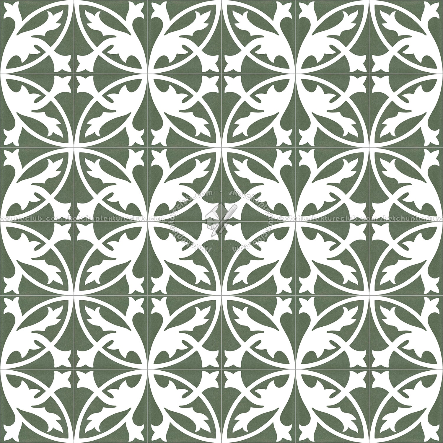 Textures   -   ARCHITECTURE   -   TILES INTERIOR   -   Cement - Encaustic   -   Encaustic  - Traditional encaustic cement ornate tile texture seamless 13518 (seamless)