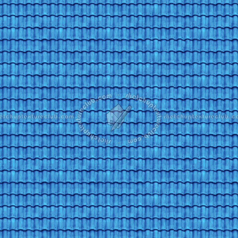 Textures   -   ARCHITECTURE   -   ROOFINGS   -   Clay roofs  - Blue clay roofing texture seamless 03424 (seamless)