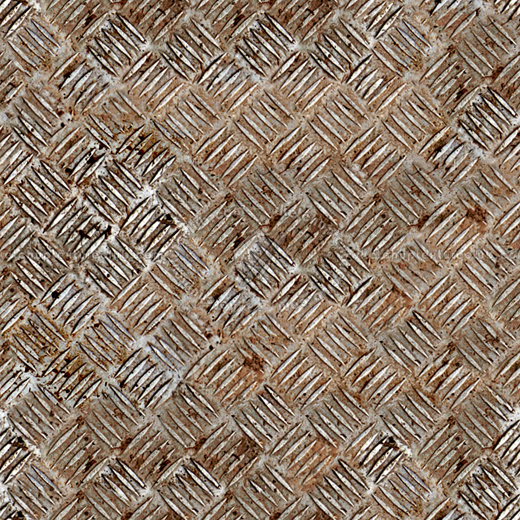 Textures   -   MATERIALS   -   METALS   -   Plates  - Iron rusty dirty metal plate texture seamless 10658 (seamless)