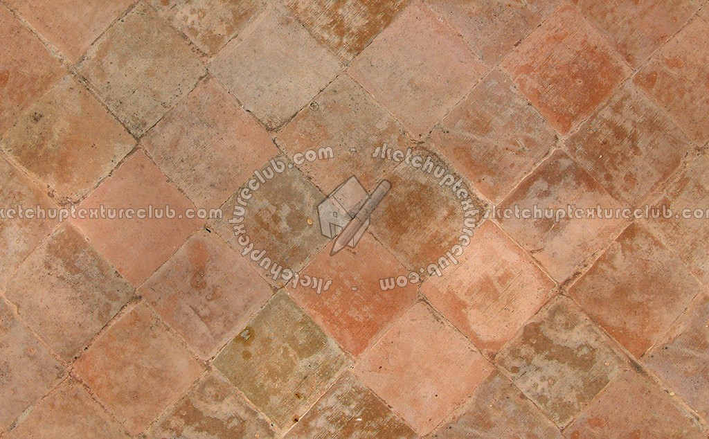Textures - ARCHITECTURE - PAVING OUTDOOR - Terracotta - Blocks regular - Cotto paving outdoor regular blocks texture seamless 06724 (seamless)