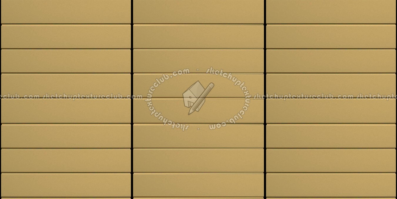 Textures   -   MATERIALS   -   METALS   -   Facades claddings  - Yellow metal facade cladding texture seamless 10185 (seamless)