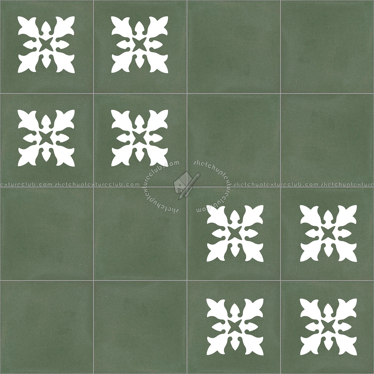 Textures - ARCHITECTURE - TILES INTERIOR - Cement - Encaustic - Encaustic - Traditional encaustic cement ornate tile texture seamless 13522 (seamless)