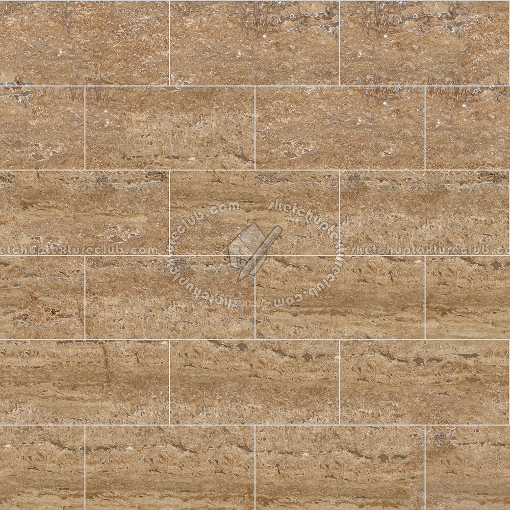 Textures   -   ARCHITECTURE   -   TILES INTERIOR   -   Marble tiles   -   Travertine  - Walnut travertine floor tile texture seamless 14747 (seamless)