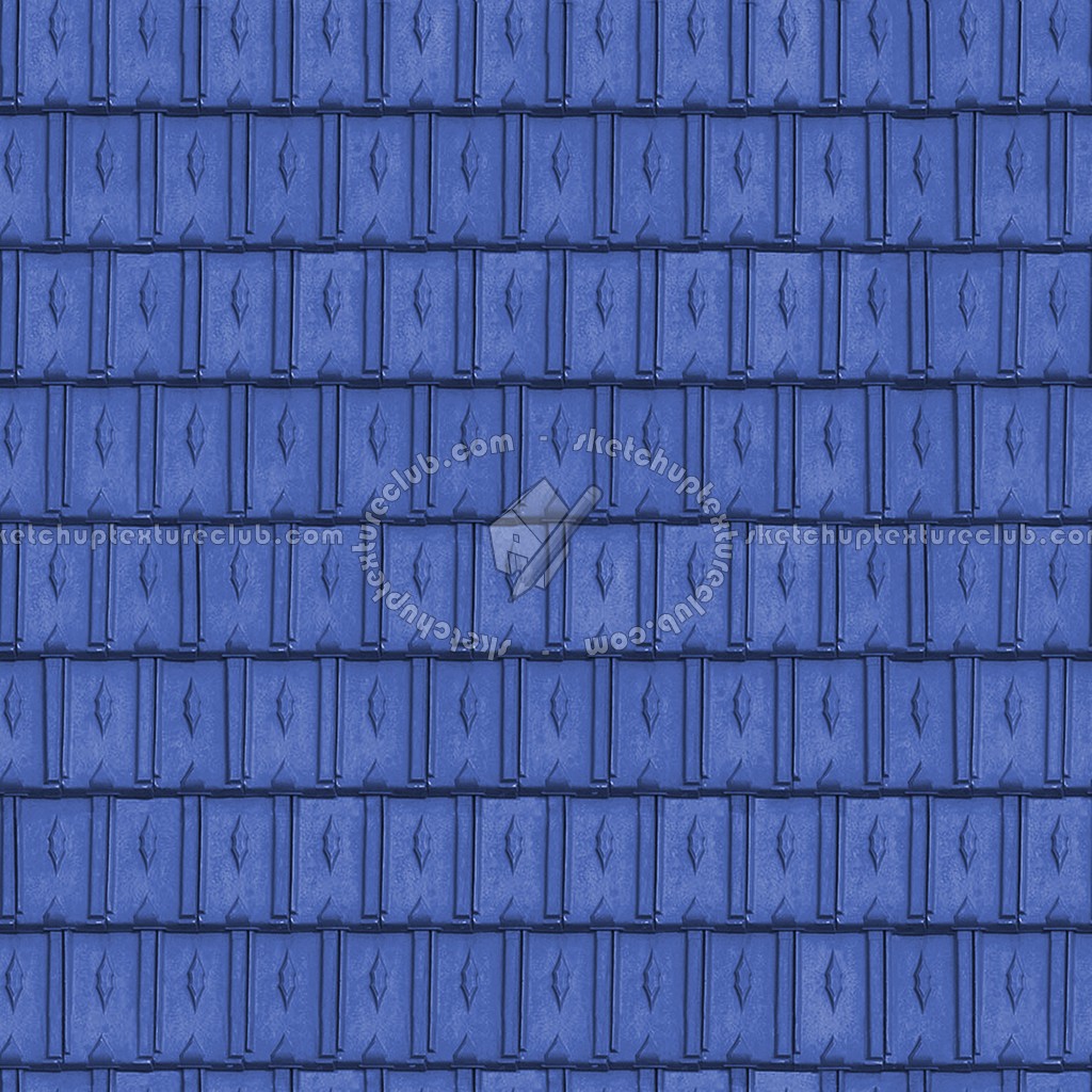 Textures   -   ARCHITECTURE   -   ROOFINGS   -   Clay roofs  - Blue clay roofing Montchanin texture seamless 03428 (seamless)