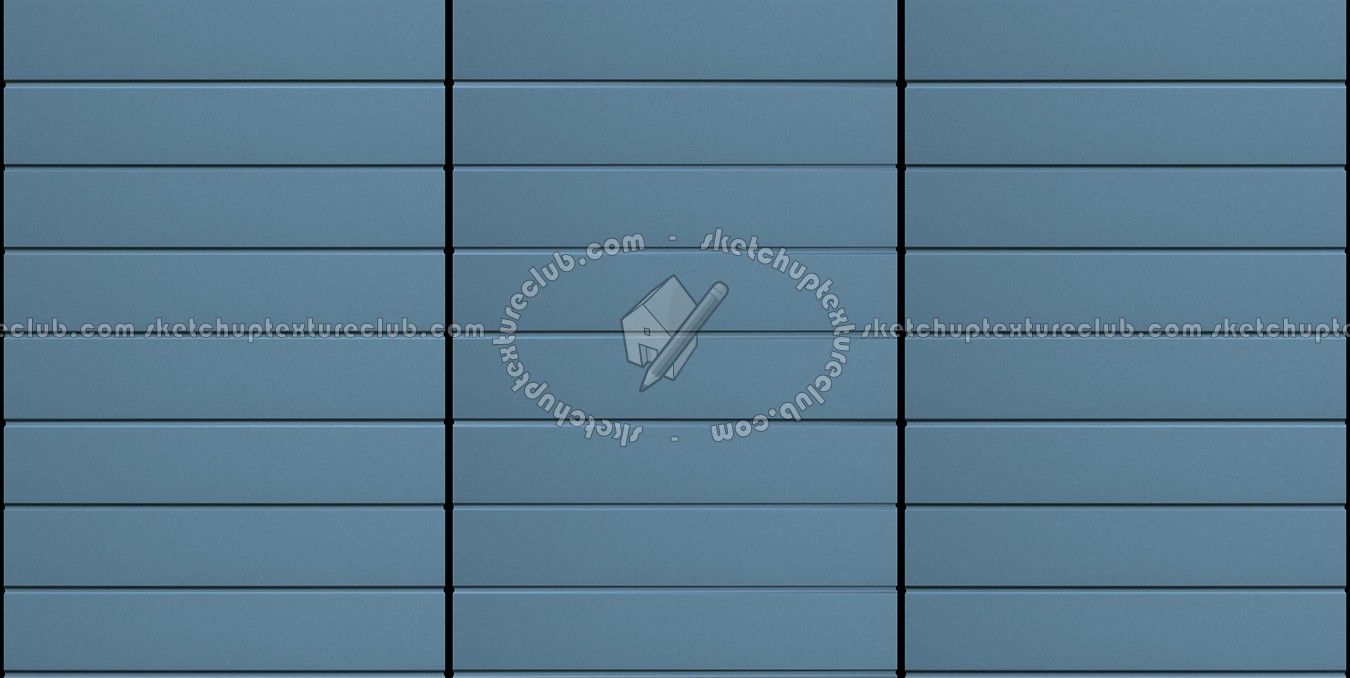 Textures   -   MATERIALS   -   METALS   -   Facades claddings  - Blue metal facade cladding texture seamless 10187 (seamless)