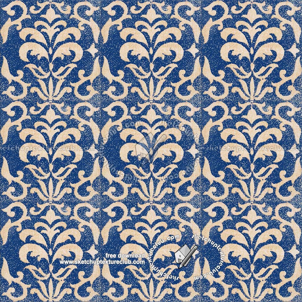Textures - ARCHITECTURE - TILES INTERIOR - Ornate tiles - Mixed patterns - Relief ornate ceramic tile texture seamless 20338 (seamless)