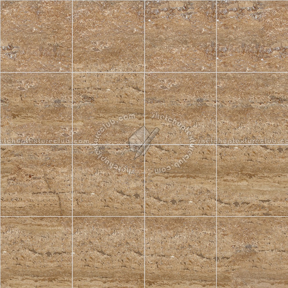 Textures   -   ARCHITECTURE   -   TILES INTERIOR   -   Marble tiles   -   Travertine  - Walnut travertine floor tile texture seamless 14748 (seamless)
