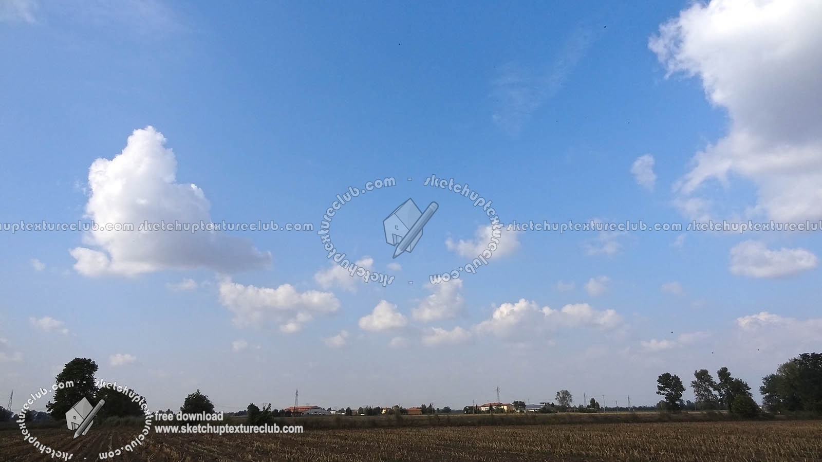 Textures   -   BACKGROUNDS & LANDSCAPES   -   SKY & CLOUDS  - Cloudy sky in the morning with countryside background 18557