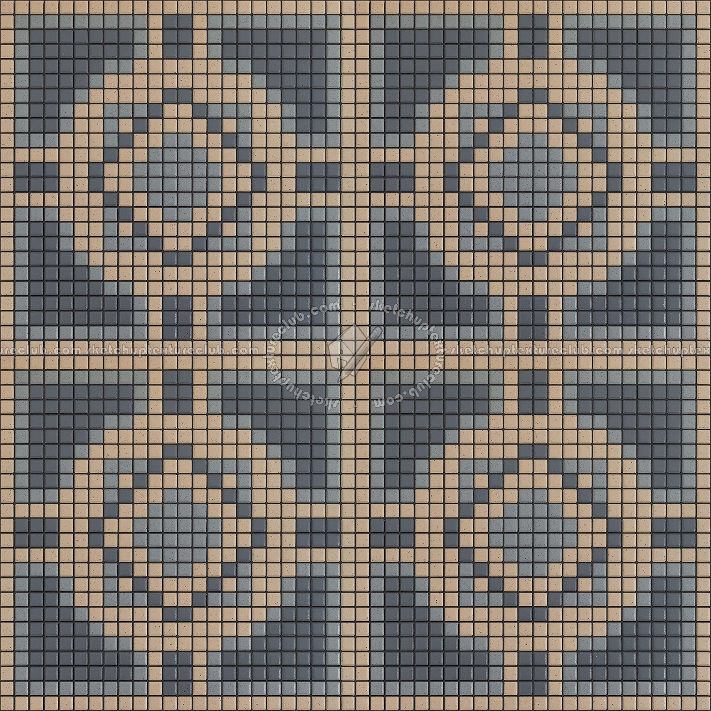 Textures   -   ARCHITECTURE   -   TILES INTERIOR   -   Mosaico   -   Classic format   -   Patterned  - Mosaico patterned tiles texture seamless 15115 (seamless)