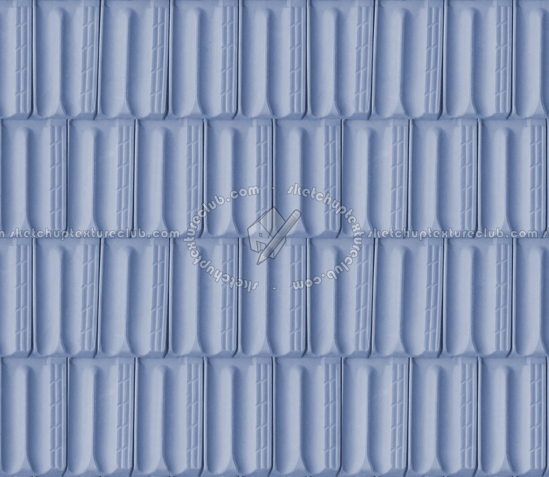 Textures   -   ARCHITECTURE   -   ROOFINGS   -   Clay roofs  - Blue clay roofing Marseille texture seamless 03430 (seamless)