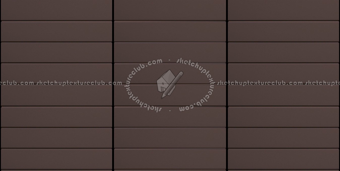 Textures - MATERIALS - METALS - Facades claddings - Brown metal facade cladding texture seamless 10189 (seamless)