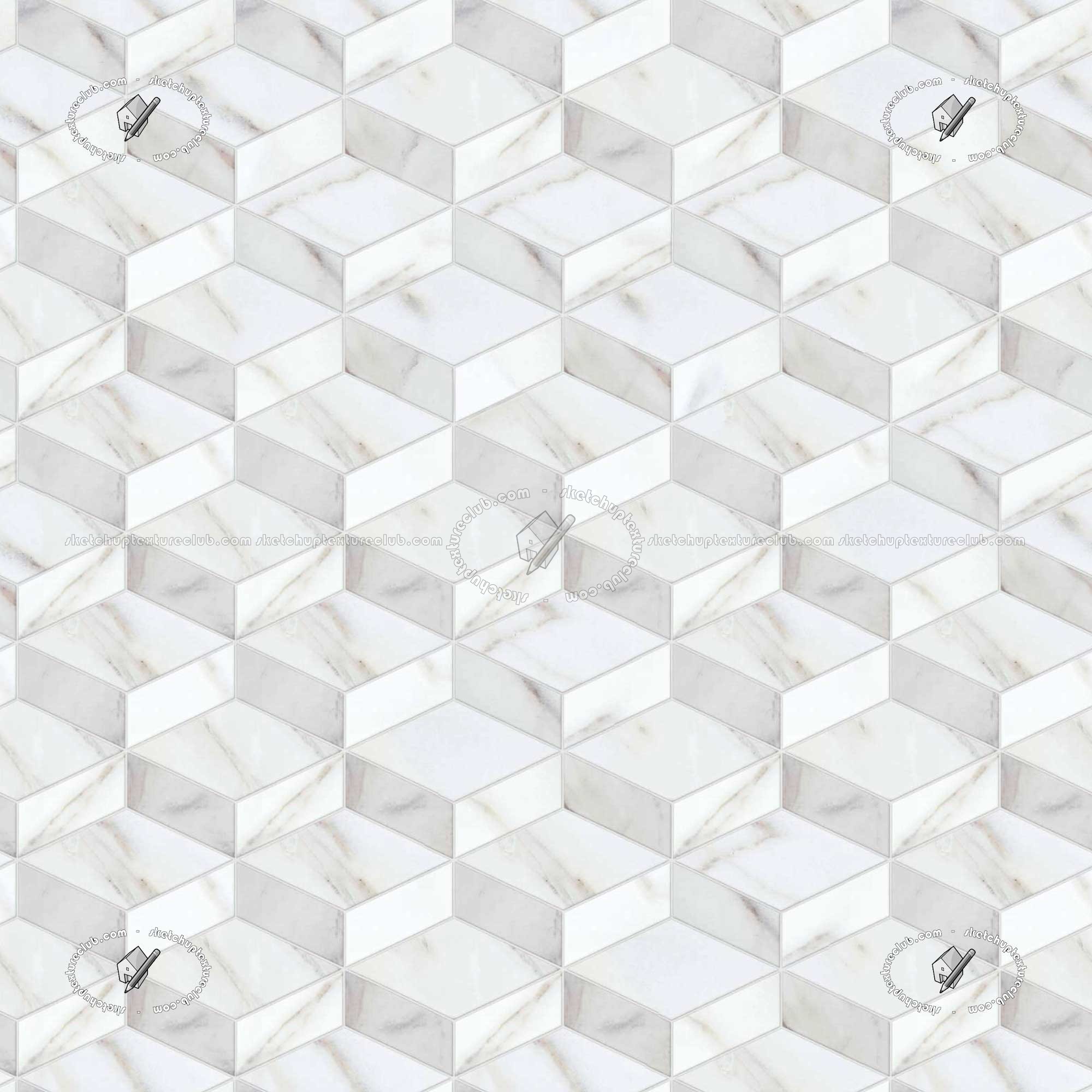 Textures   -   ARCHITECTURE   -   TILES INTERIOR   -   Marble tiles   -   White  - White marble tiles cubes texture seamless 20857 (seamless)