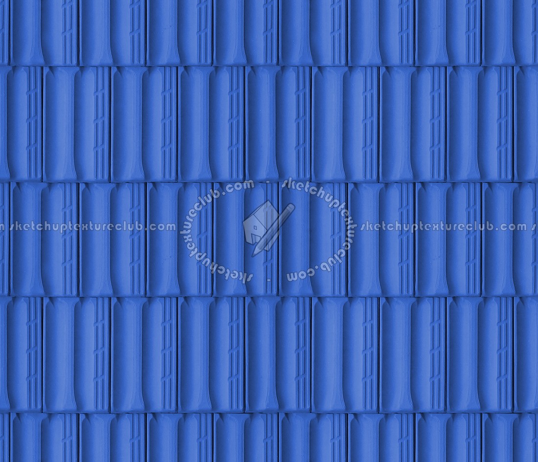 Textures   -   ARCHITECTURE   -   ROOFINGS   -   Clay roofs  - Blue clay roofing Marseille texture seamless 03431 (seamless)