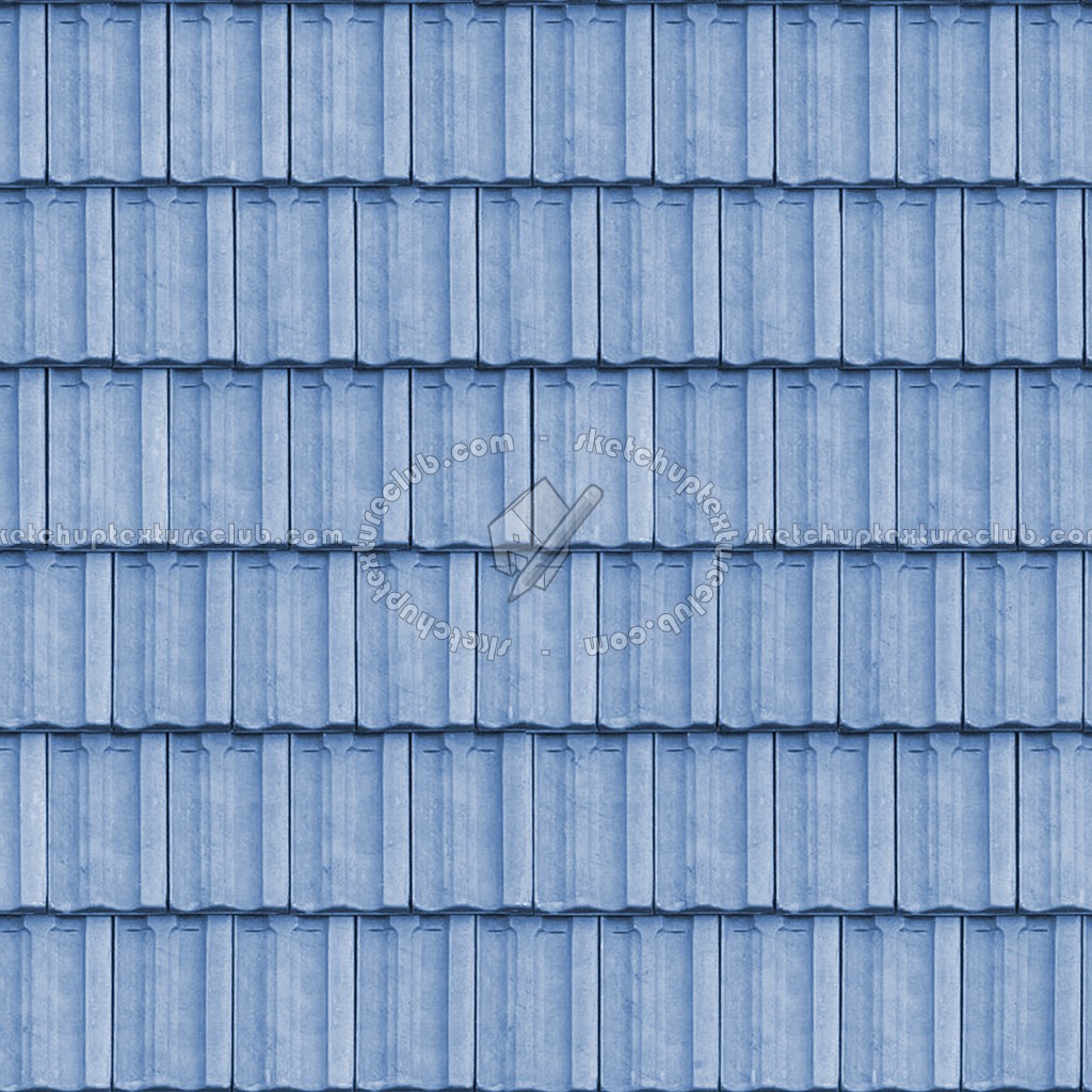 Textures   -   ARCHITECTURE   -   ROOFINGS   -   Clay roofs  - Blue clay roofing Cote de Beaune texture seamless 03433 (seamless)