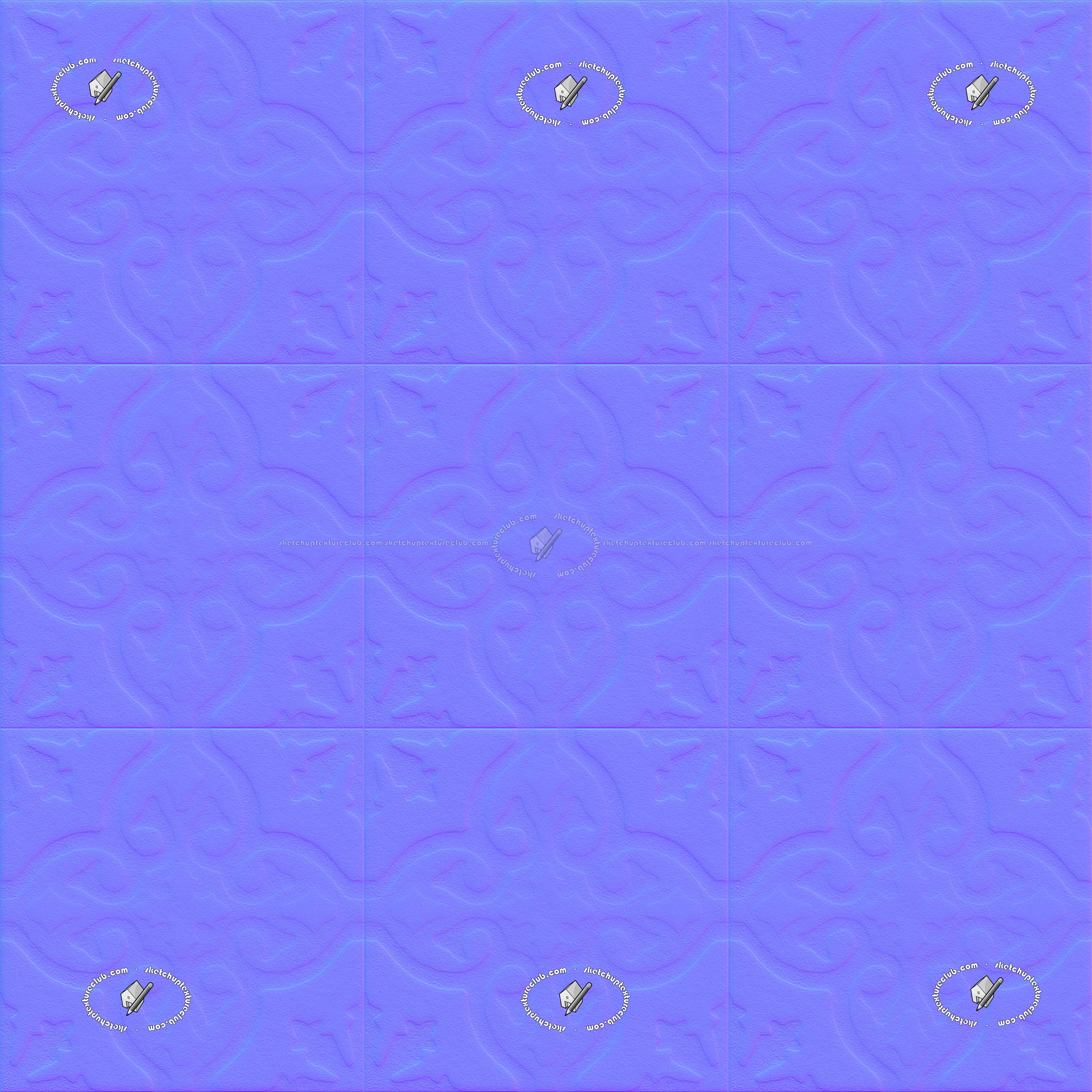 Textures   -   ARCHITECTURE   -   TILES INTERIOR   -   Cement - Encaustic   -   Cement  - Cement concrete tile texture seamless 20873 - Normal