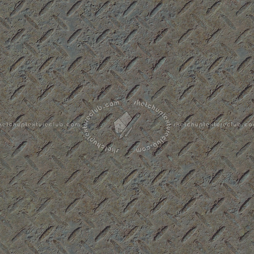 Textures   -   MATERIALS   -   METALS   -   Plates  - Iron rusty dirty metal plate texture seamless 10666 (seamless)