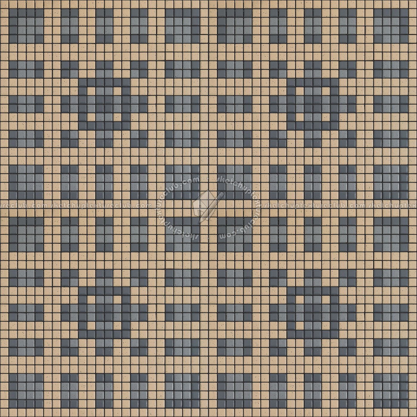 Textures - ARCHITECTURE - TILES INTERIOR - Mosaico - Classic format - Patterned - Mosaico patterned tiles texture seamless 15119 (seamless)