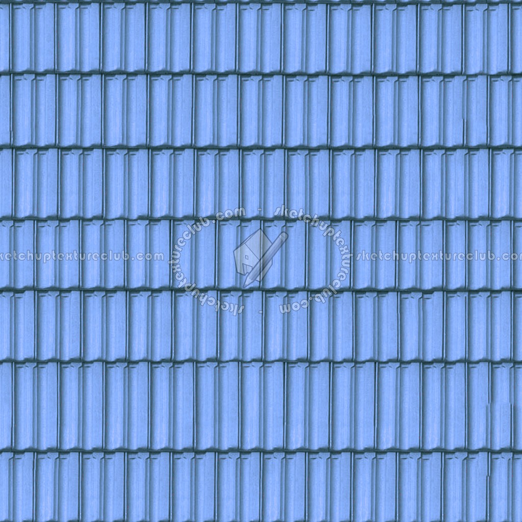Textures   -   ARCHITECTURE   -   ROOFINGS   -   Clay roofs  - Blue clay roofing Cote de Nuits texture seamless 03434 (seamless)