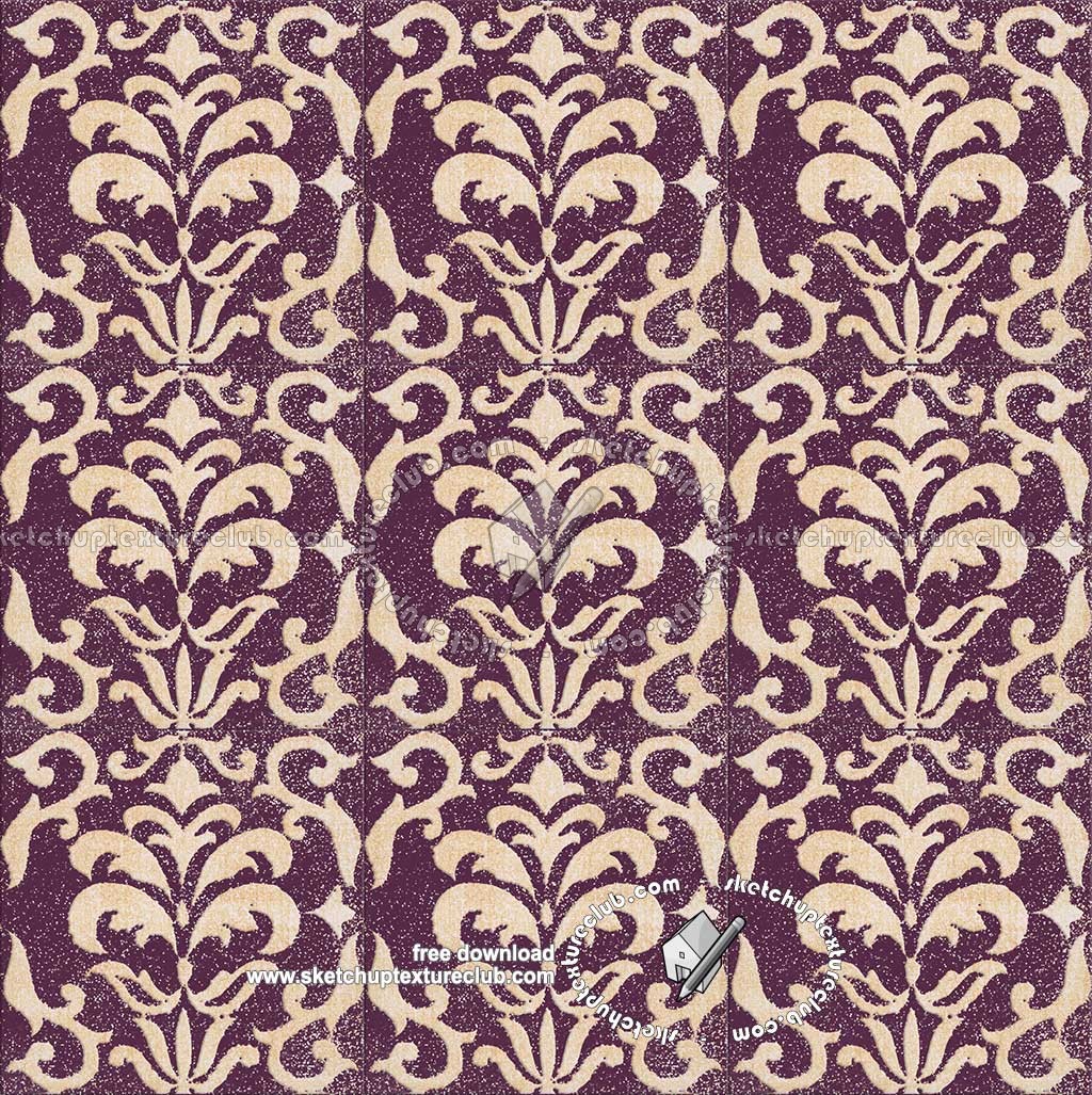 Textures   -   ARCHITECTURE   -   TILES INTERIOR   -   Ornate tiles   -   Mixed patterns  - Relief ornate ceramic tile texture seamless 20344 (seamless)