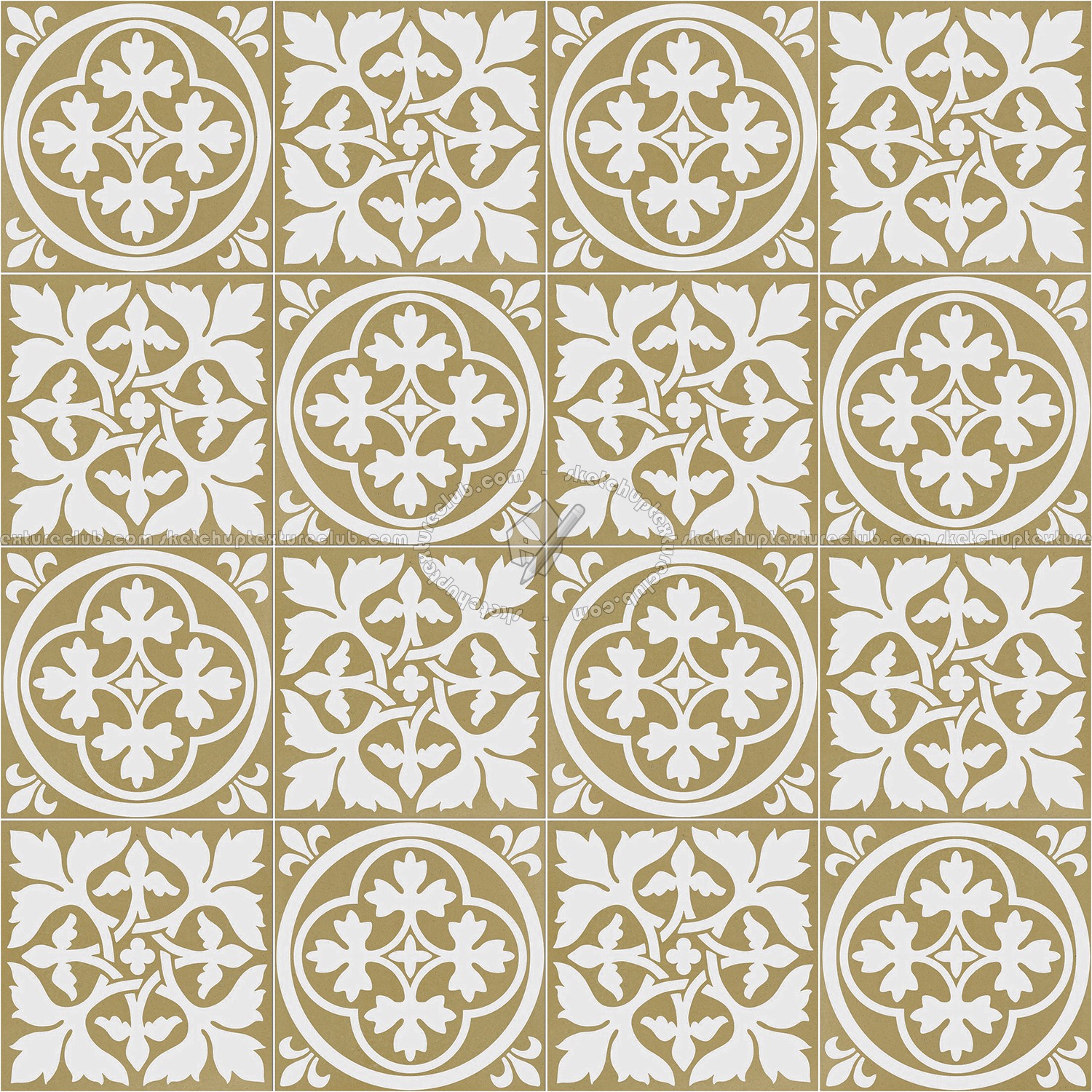 Textures   -   ARCHITECTURE   -   TILES INTERIOR   -   Cement - Encaustic   -   Victorian  - Victorian cement floor tile texture seamless 13748 (seamless)