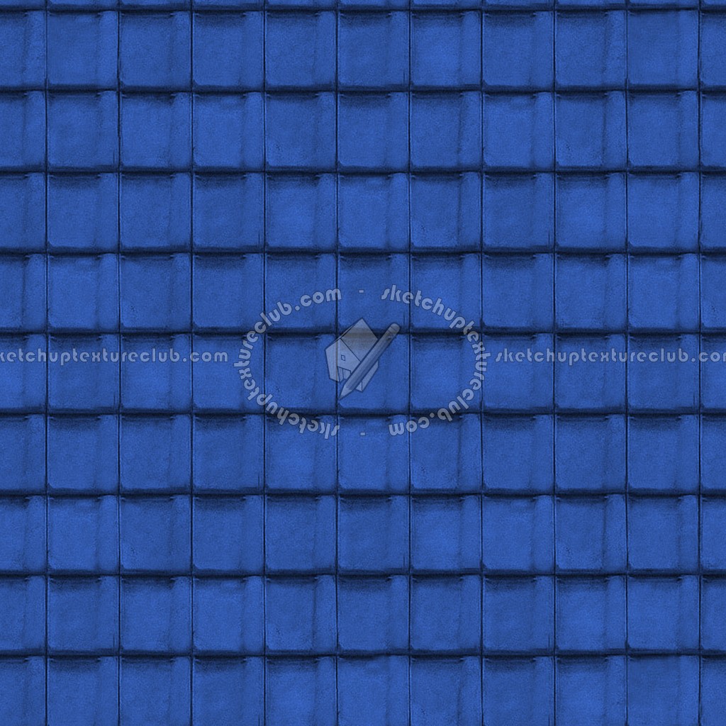 Textures   -   ARCHITECTURE   -   ROOFINGS   -   Clay roofs  - Blue clay roofing Cote Fleurie texture seamless 03436 (seamless)