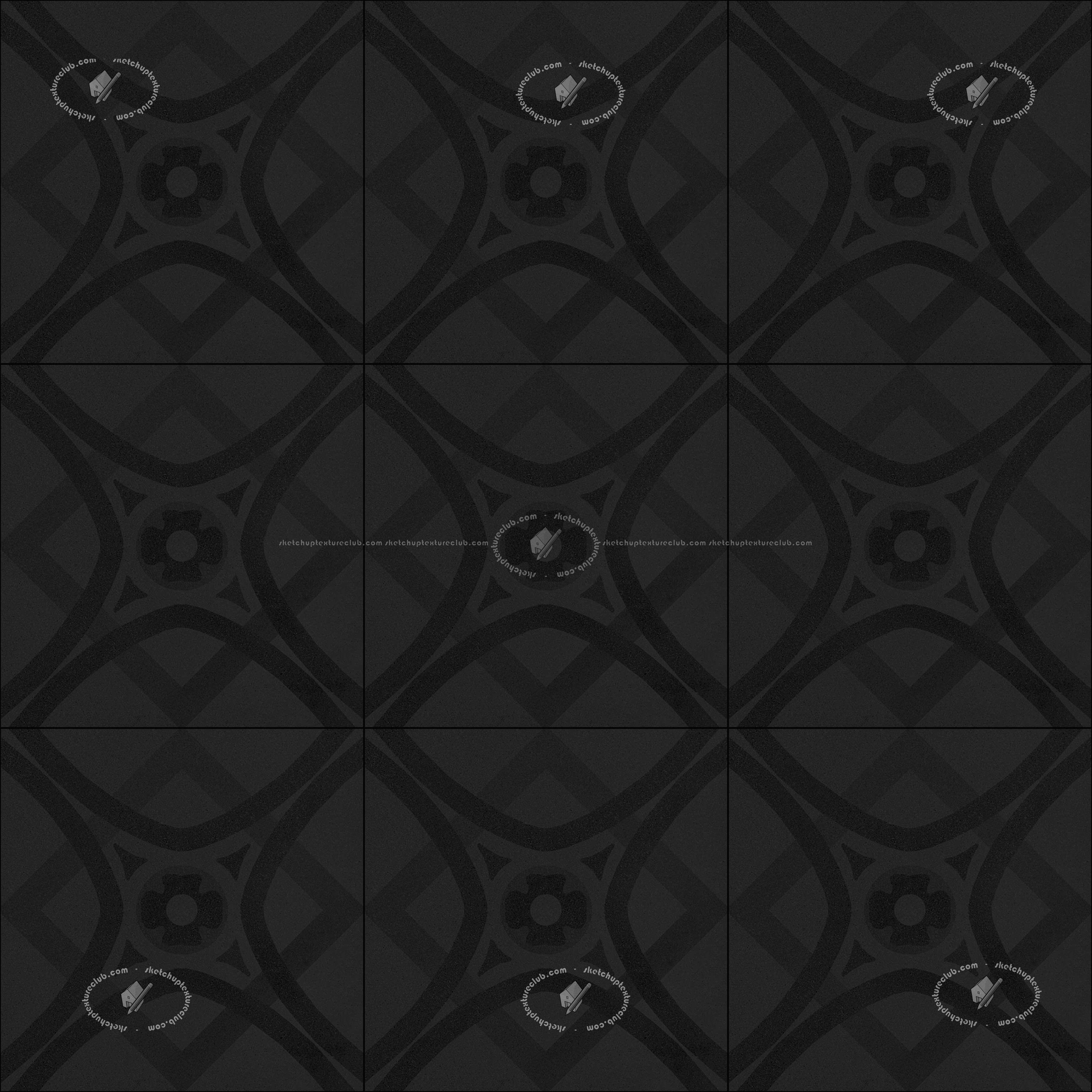 Textures   -   ARCHITECTURE   -   TILES INTERIOR   -   Cement - Encaustic   -   Cement  - Cement concrete tile texture seamless 20876 - Specular