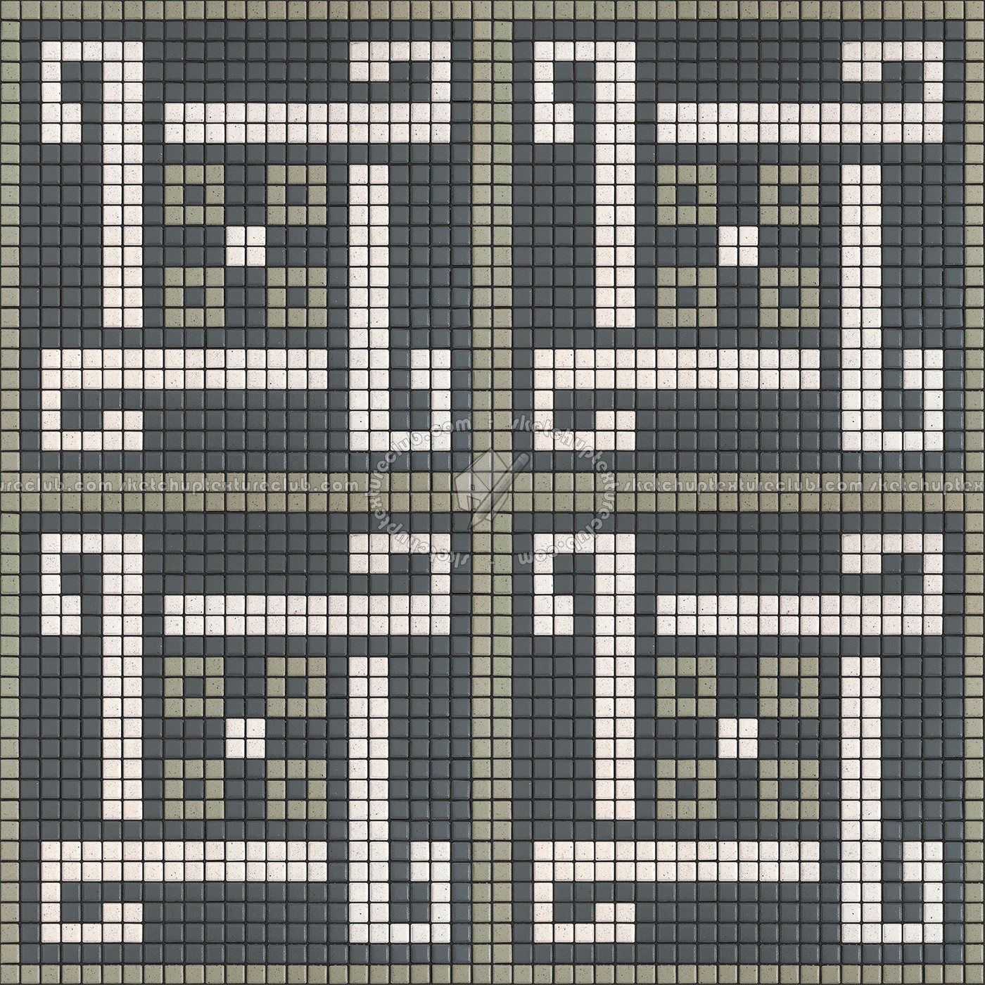 Textures   -   ARCHITECTURE   -   TILES INTERIOR   -   Mosaico   -   Classic format   -   Patterned  - Mosaico patterned tiles texture seamless 15122 (seamless)