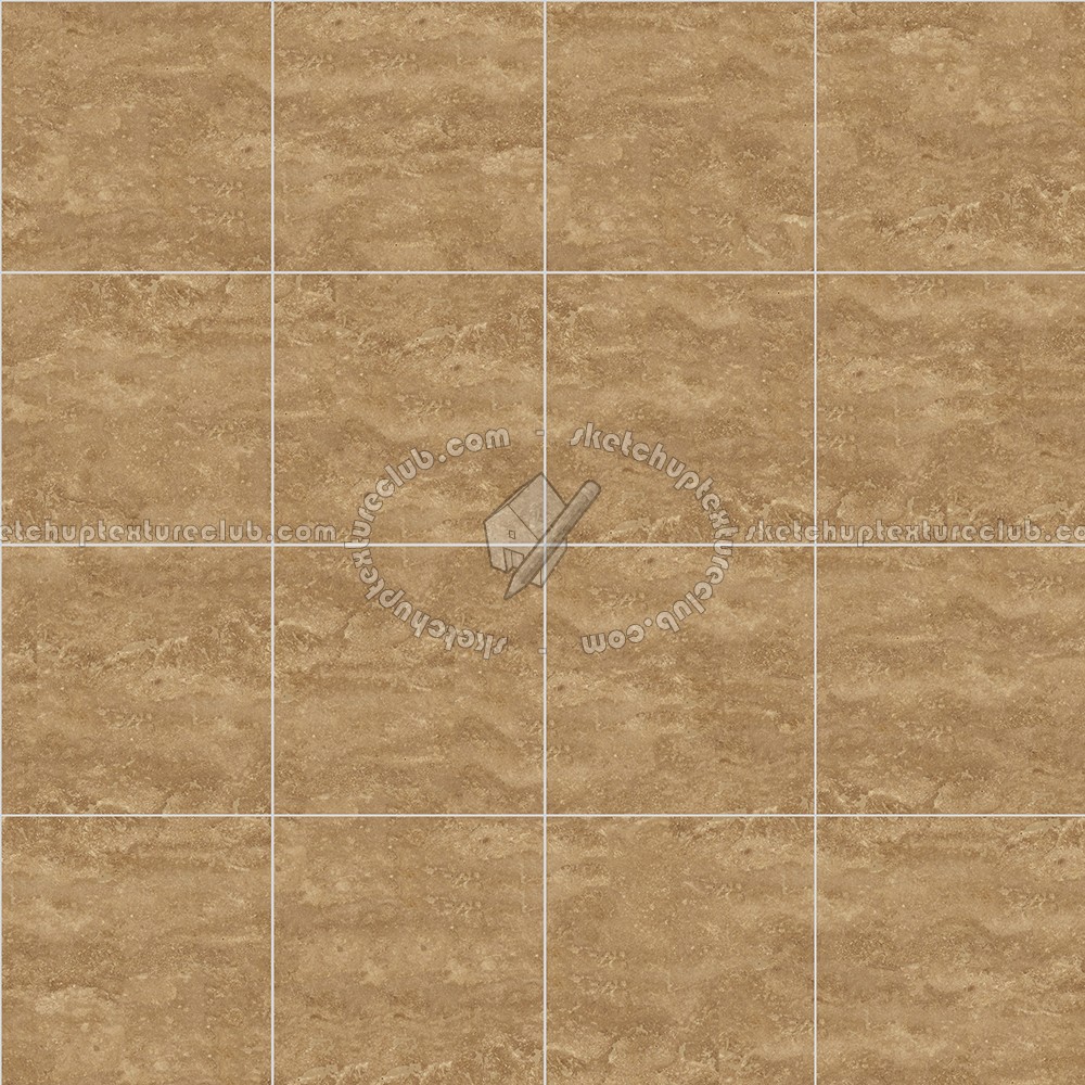 Textures   -   ARCHITECTURE   -   TILES INTERIOR   -   Marble tiles   -   Travertine  - Walnut travertine floor tile texture seamless 14756 (seamless)