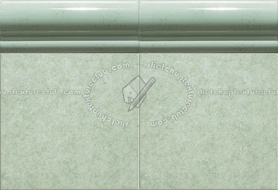 Textures   -   ARCHITECTURE   -   TILES INTERIOR   -   Mosaico   -   Mixed format  - Border hand painted mosaic tile texture seamless 15631 (seamless)
