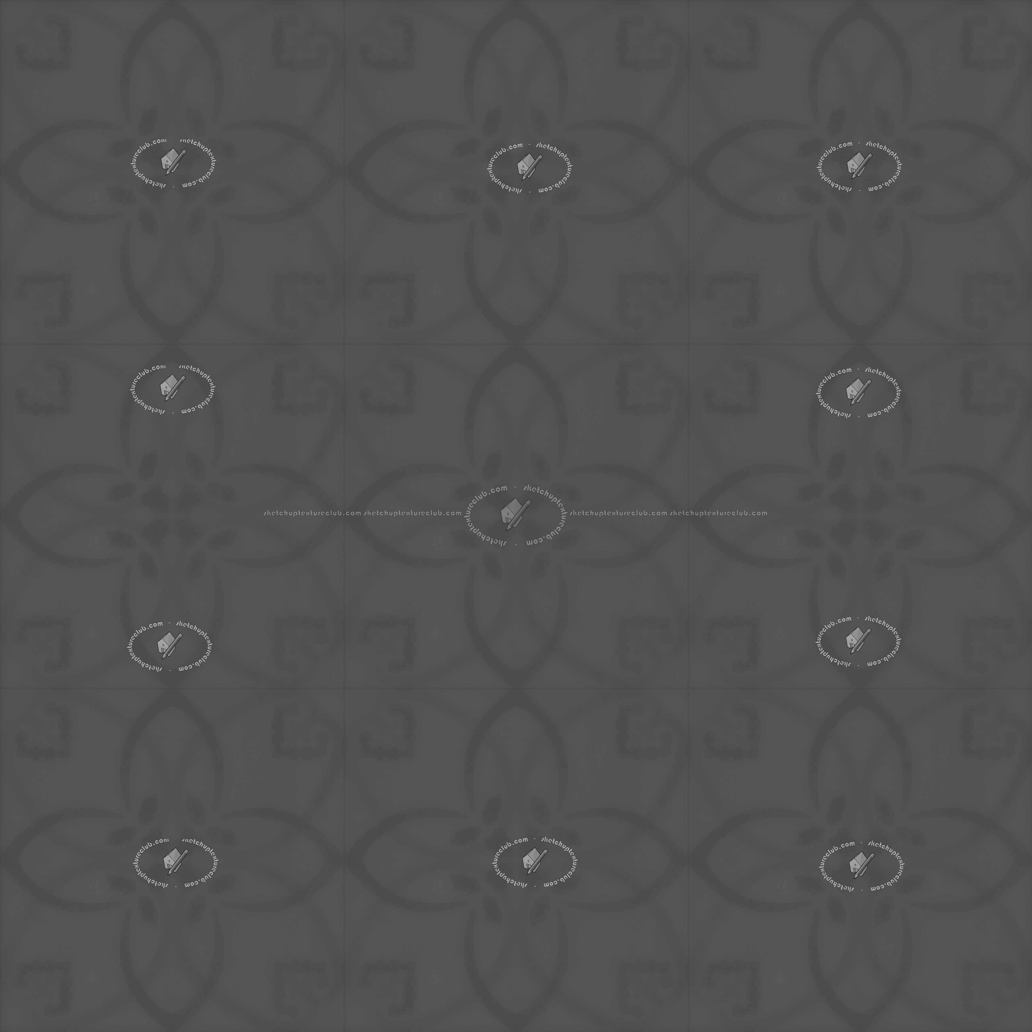 Textures   -   ARCHITECTURE   -   TILES INTERIOR   -   Cement - Encaustic   -   Cement  - Cement concrete tile texture seamless 21052 - Displacement