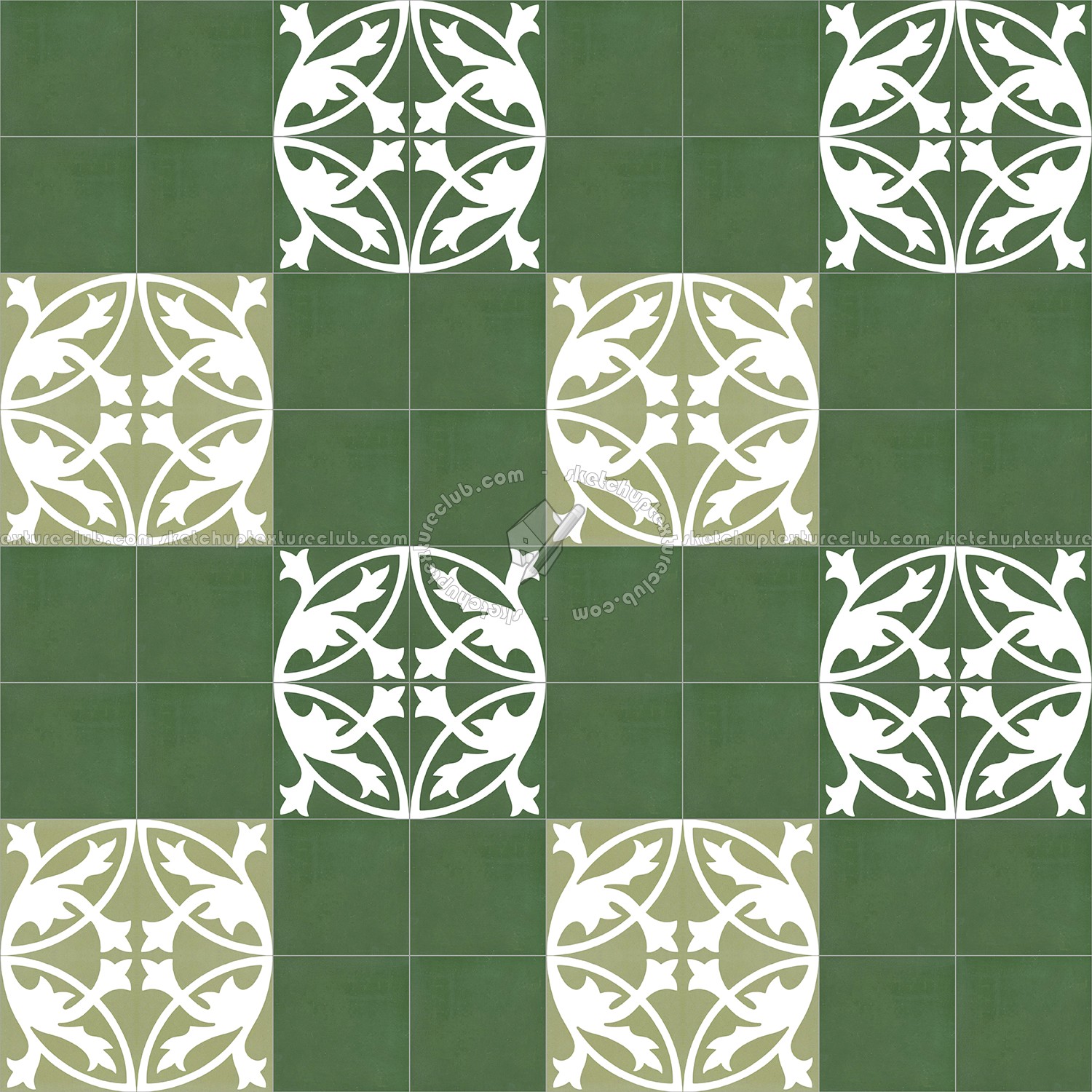 Textures   -   ARCHITECTURE   -   TILES INTERIOR   -   Cement - Encaustic   -   Encaustic  - Traditional encaustic cement ornate tile texture seamless 13534 (seamless)