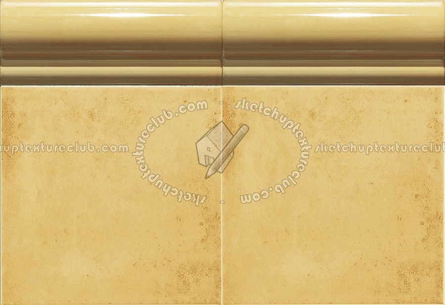 Textures   -   ARCHITECTURE   -   TILES INTERIOR   -   Mosaico   -   Mixed format  - Border hand painted mosaic tile texture seamless 15634 (seamless)