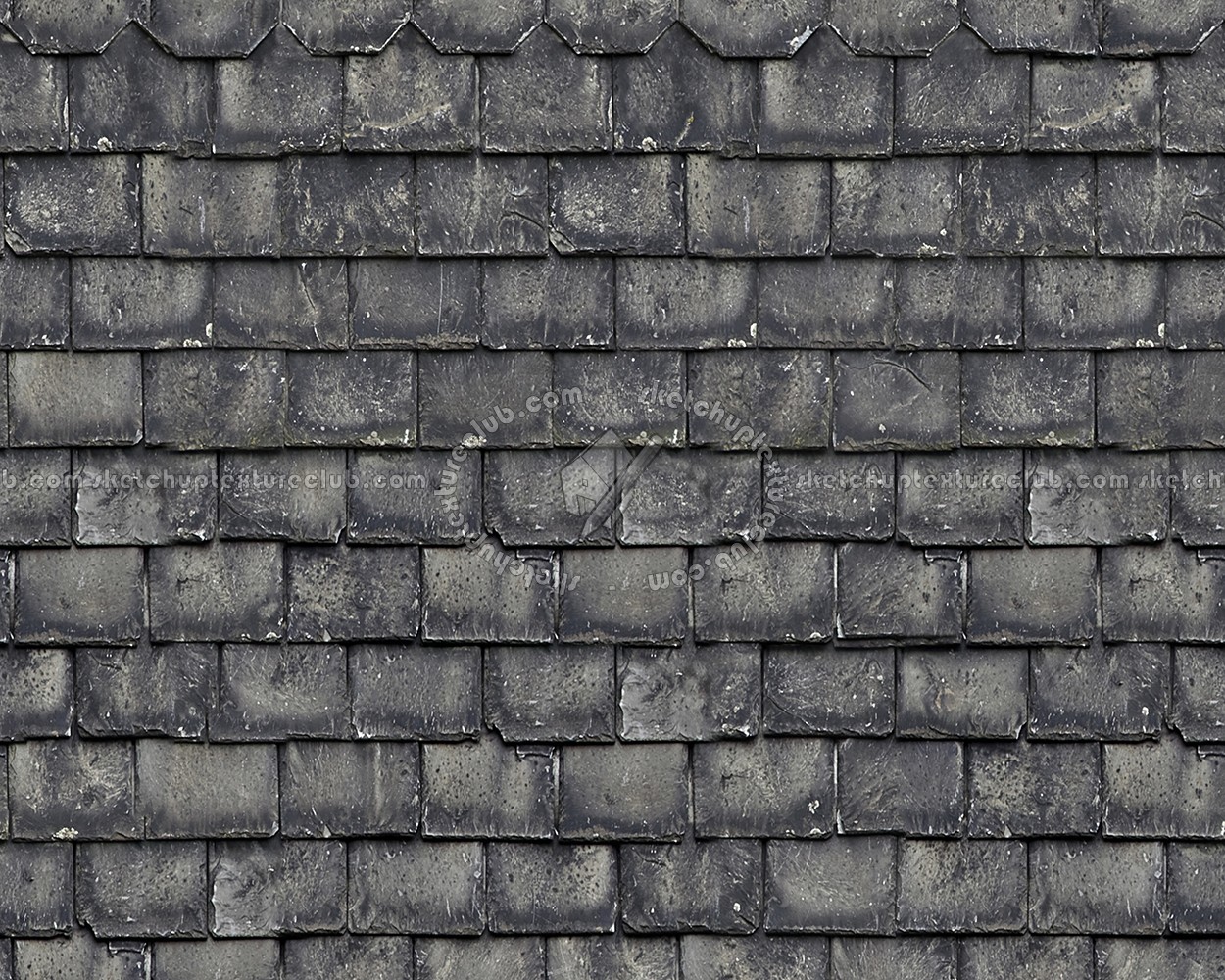 Textures   -   ARCHITECTURE   -   ROOFINGS   -   Slate roofs  - Dirty slate roofing texture seamless 03995 (seamless)