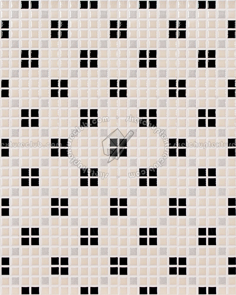 Textures - ARCHITECTURE - TILES INTERIOR - Mosaico - Mixed format - Mosaico patterned tiles texture seamless 1 15635 (seamless)