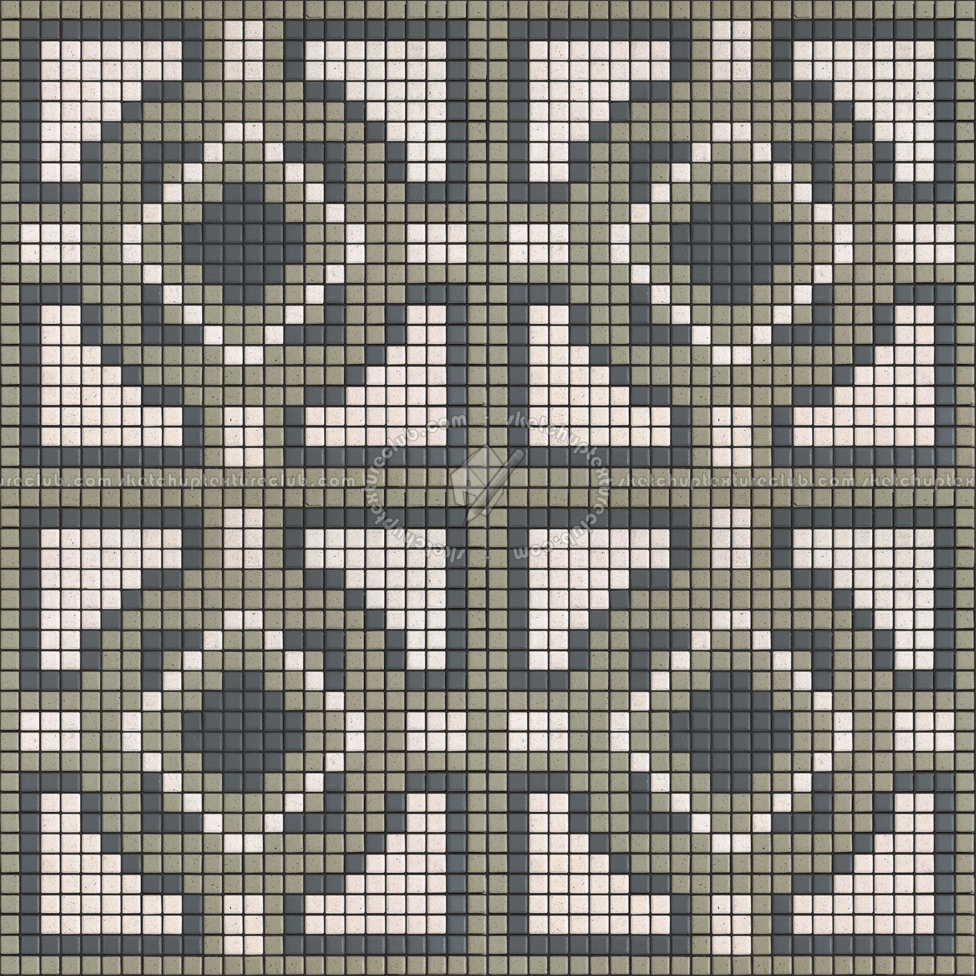Textures   -   ARCHITECTURE   -   TILES INTERIOR   -   Mosaico   -   Classic format   -   Patterned  - Mosaico patterned tiles texture seamless 15127 (seamless)