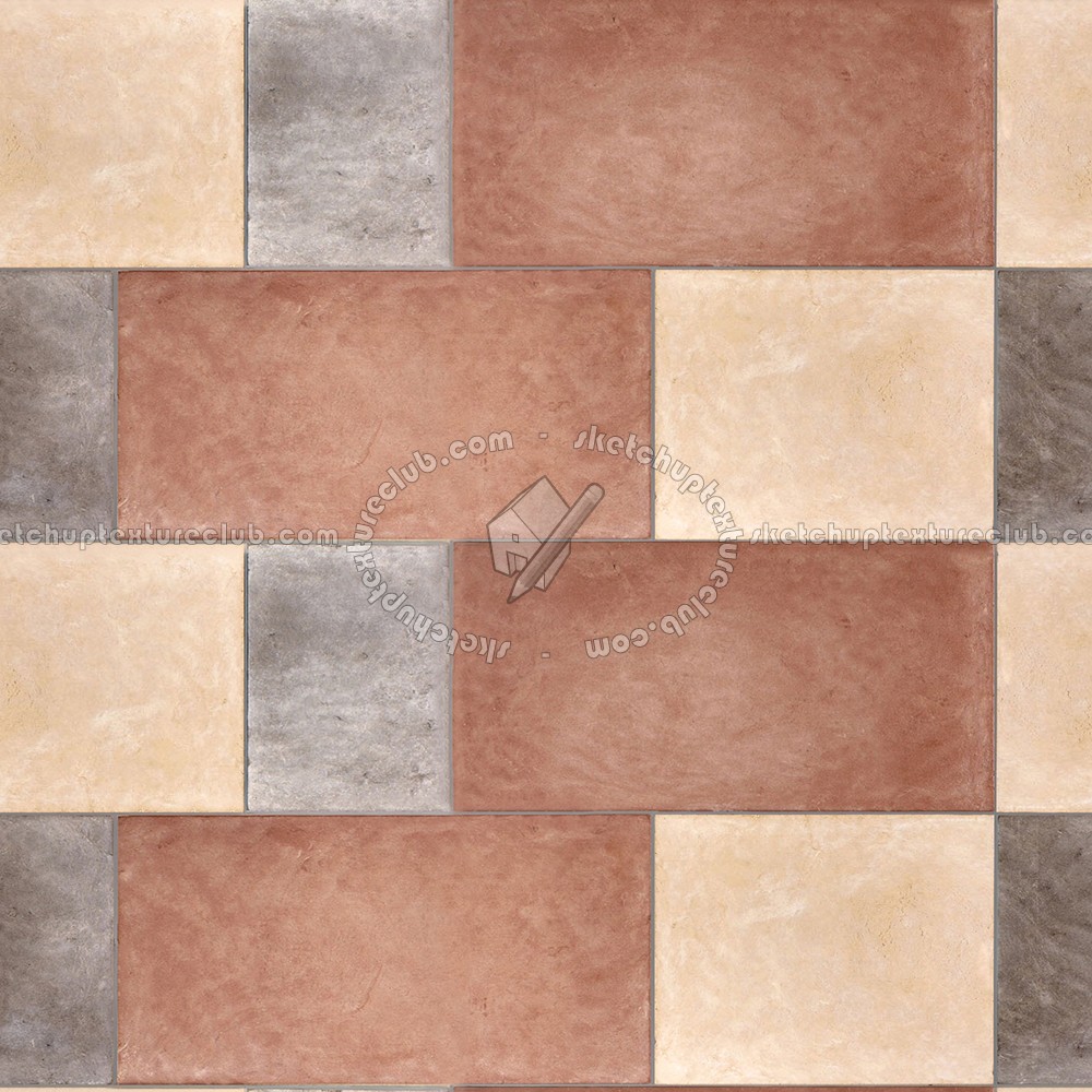 Textures   -   ARCHITECTURE   -   TILES INTERIOR   -   Terracotta tiles  - Terracotta mixed color tile texture seamless 16123 (seamless)
