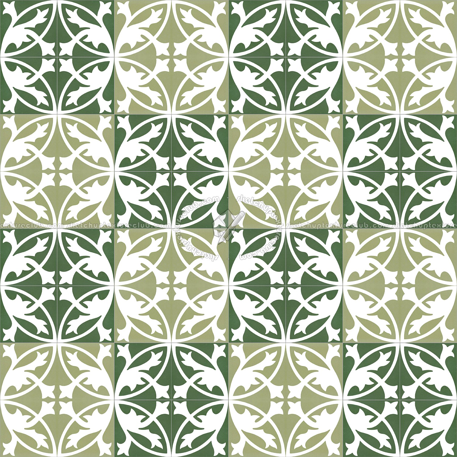Textures   -   ARCHITECTURE   -   TILES INTERIOR   -   Cement - Encaustic   -   Encaustic  - Traditional encaustic cement ornate tile texture seamless 13536 (seamless)