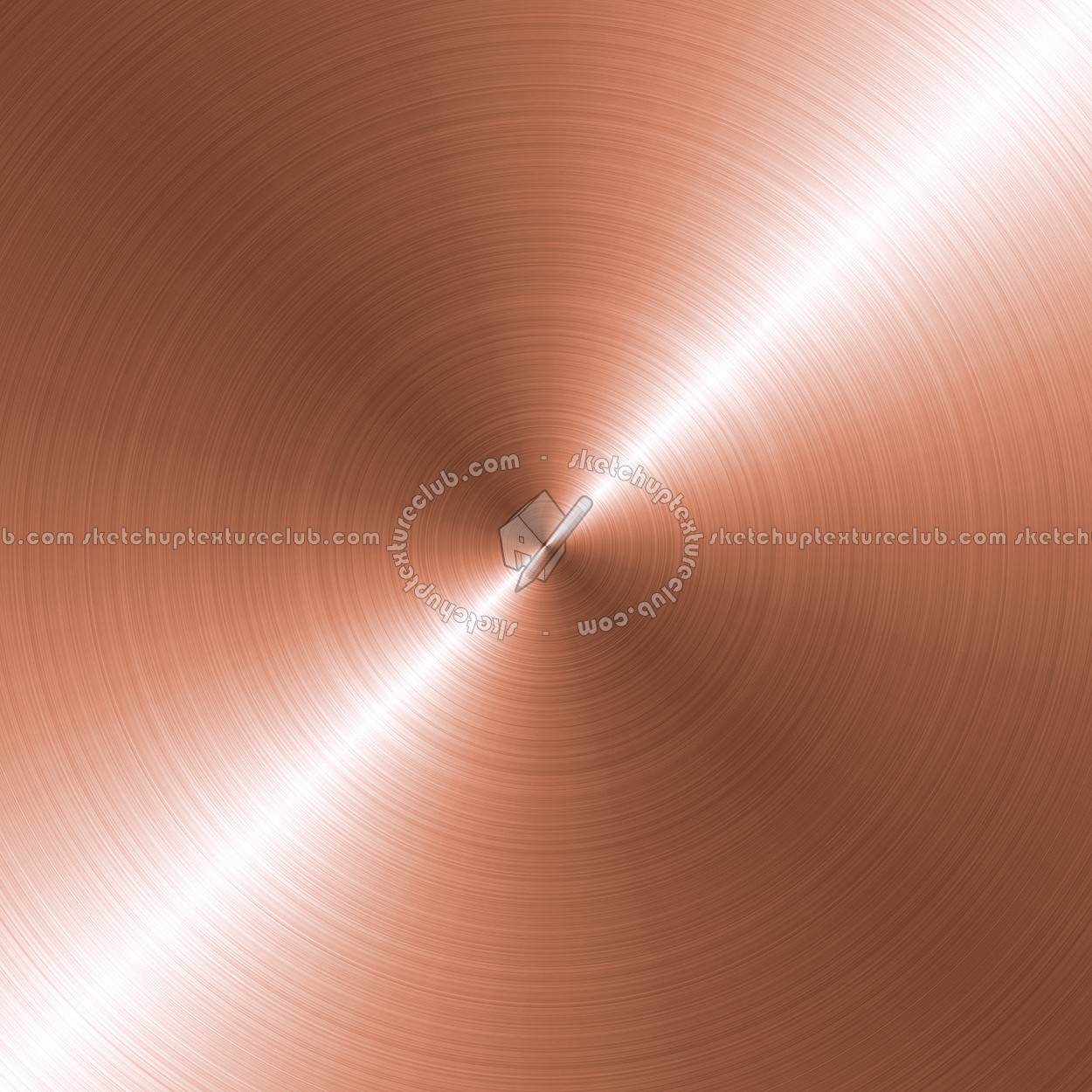 Textures - MATERIALS - METALS - Brushed metals - Circular brushed copper metal texture 09906