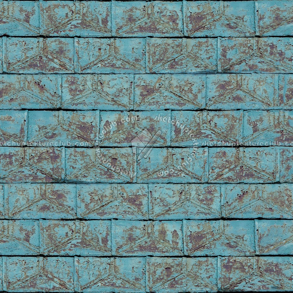 Textures - ARCHITECTURE - ROOFINGS - Metal roofs - Dirty metal rufing texture seamless 03692 (seamless)