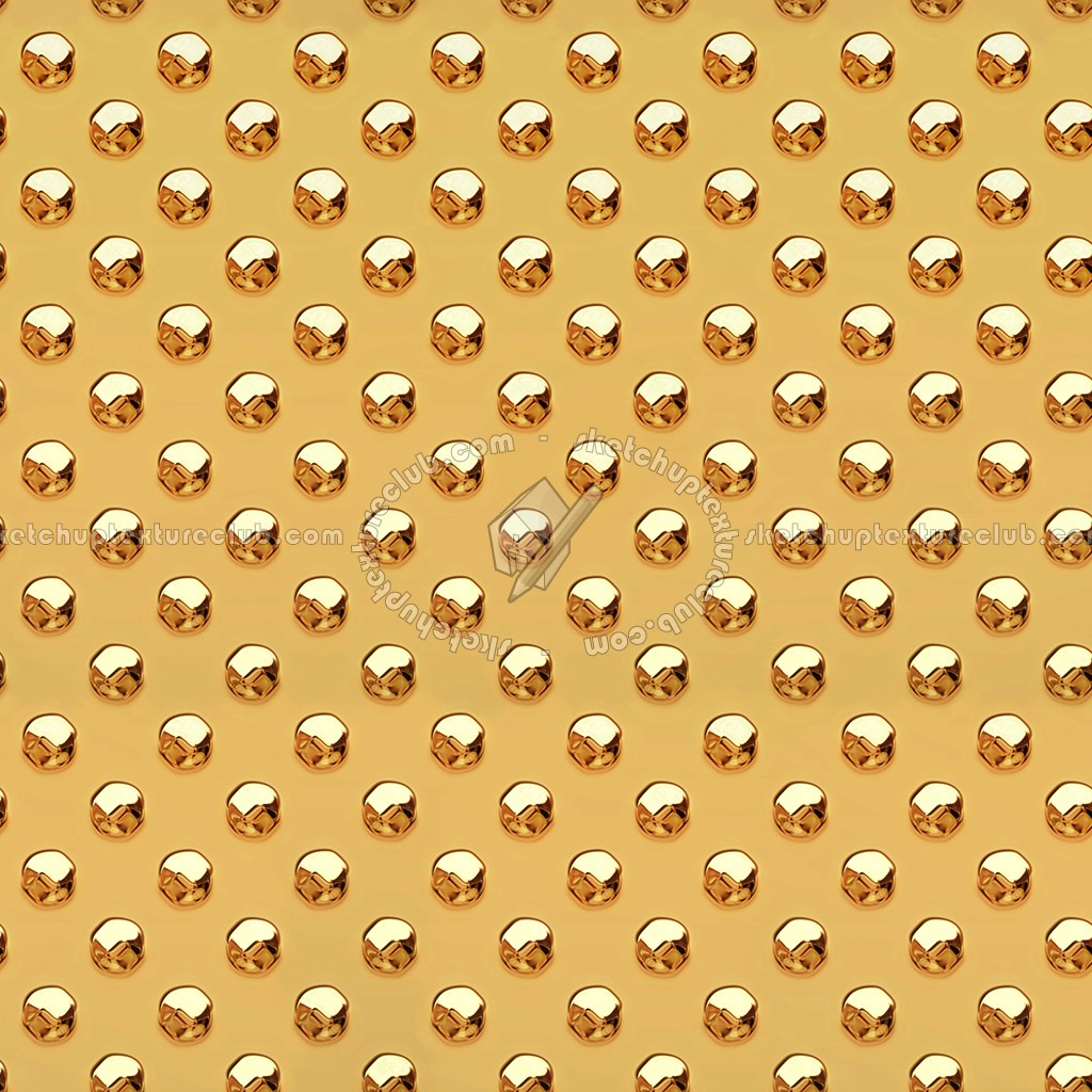 Textures   -   MATERIALS   -   METALS   -   Plates  - Dotted gold metal plate texture seamless 10675 (seamless)