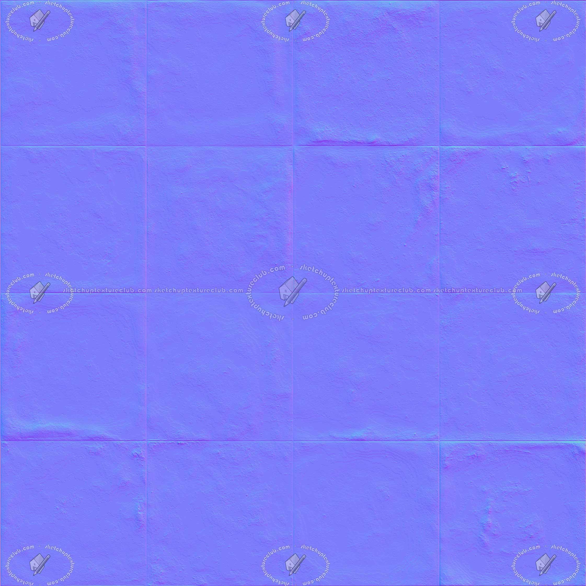 Textures   -   ARCHITECTURE   -   TILES INTERIOR   -   Cement - Encaustic   -   Cement  - Old concrete tile texture seamless 21304 - Normal