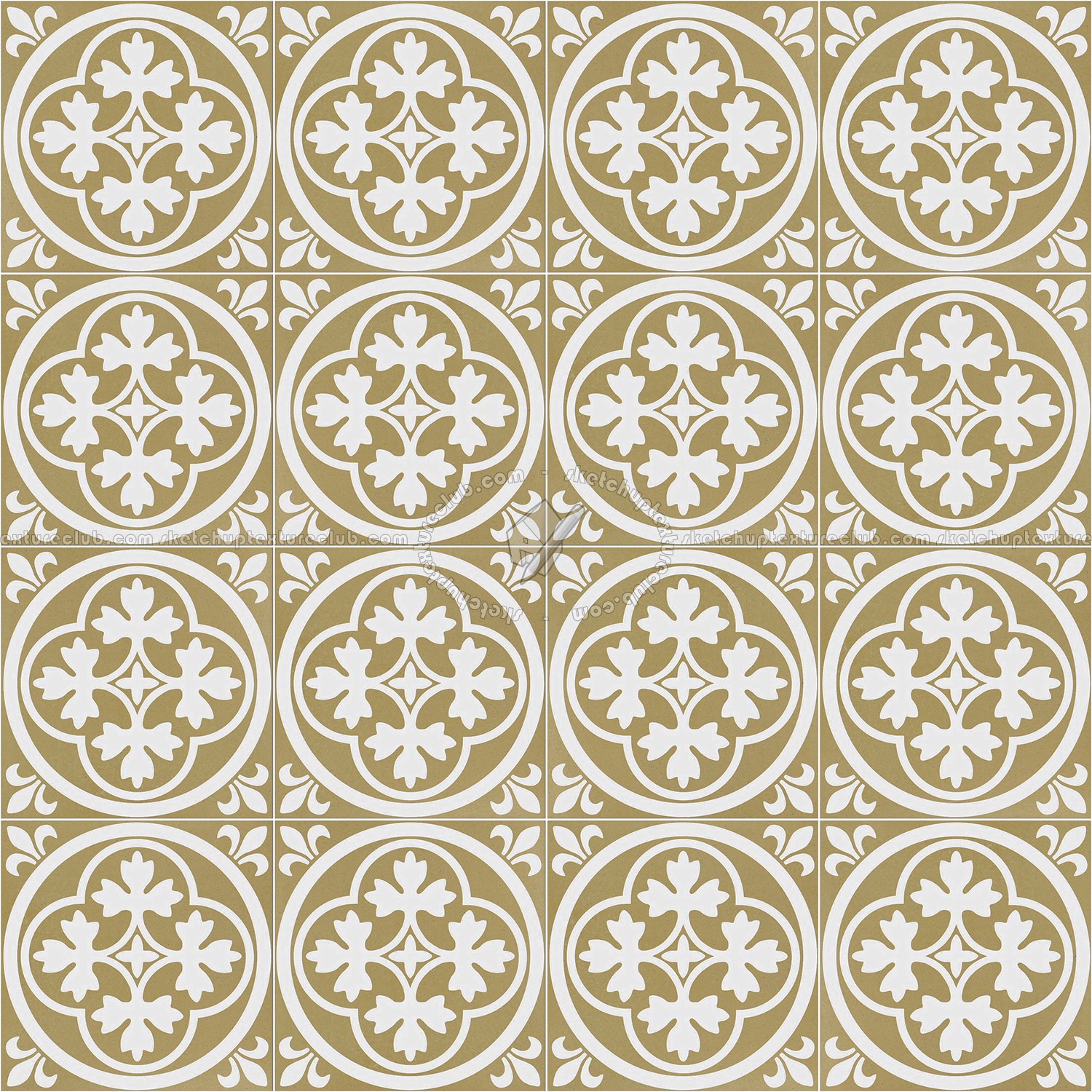 Textures   -   ARCHITECTURE   -   TILES INTERIOR   -   Cement - Encaustic   -   Victorian  - Victorian cement floor tile texture seamless 13756 (seamless)