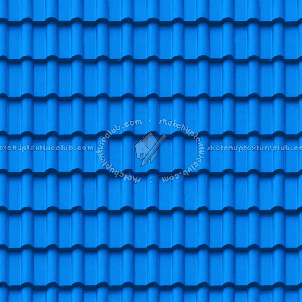 Textures   -   ARCHITECTURE   -   ROOFINGS   -   Clay roofs  - Blue clay roofing texture seamless 03443 (seamless)