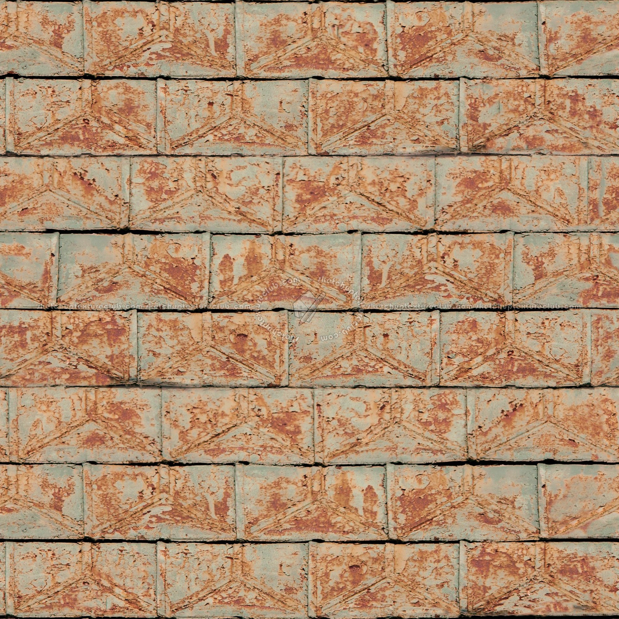 Textures   -   ARCHITECTURE   -   ROOFINGS   -   Metal roofs  - Dirty metal rufing texture seamless 03693 (seamless)