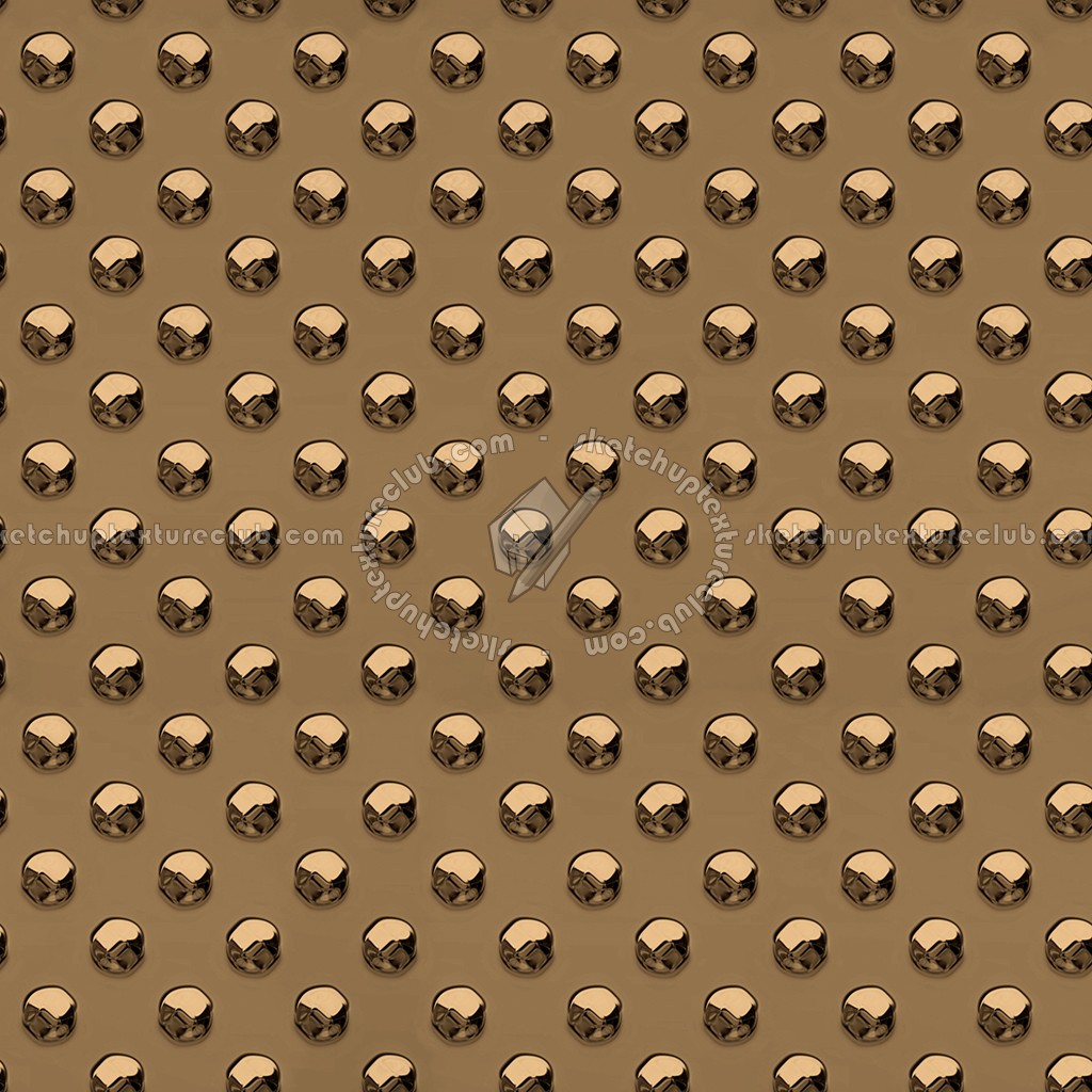 Textures - MATERIALS - METALS - Plates - Dotted bronze metal plate texture seamless 10676 (seamless)