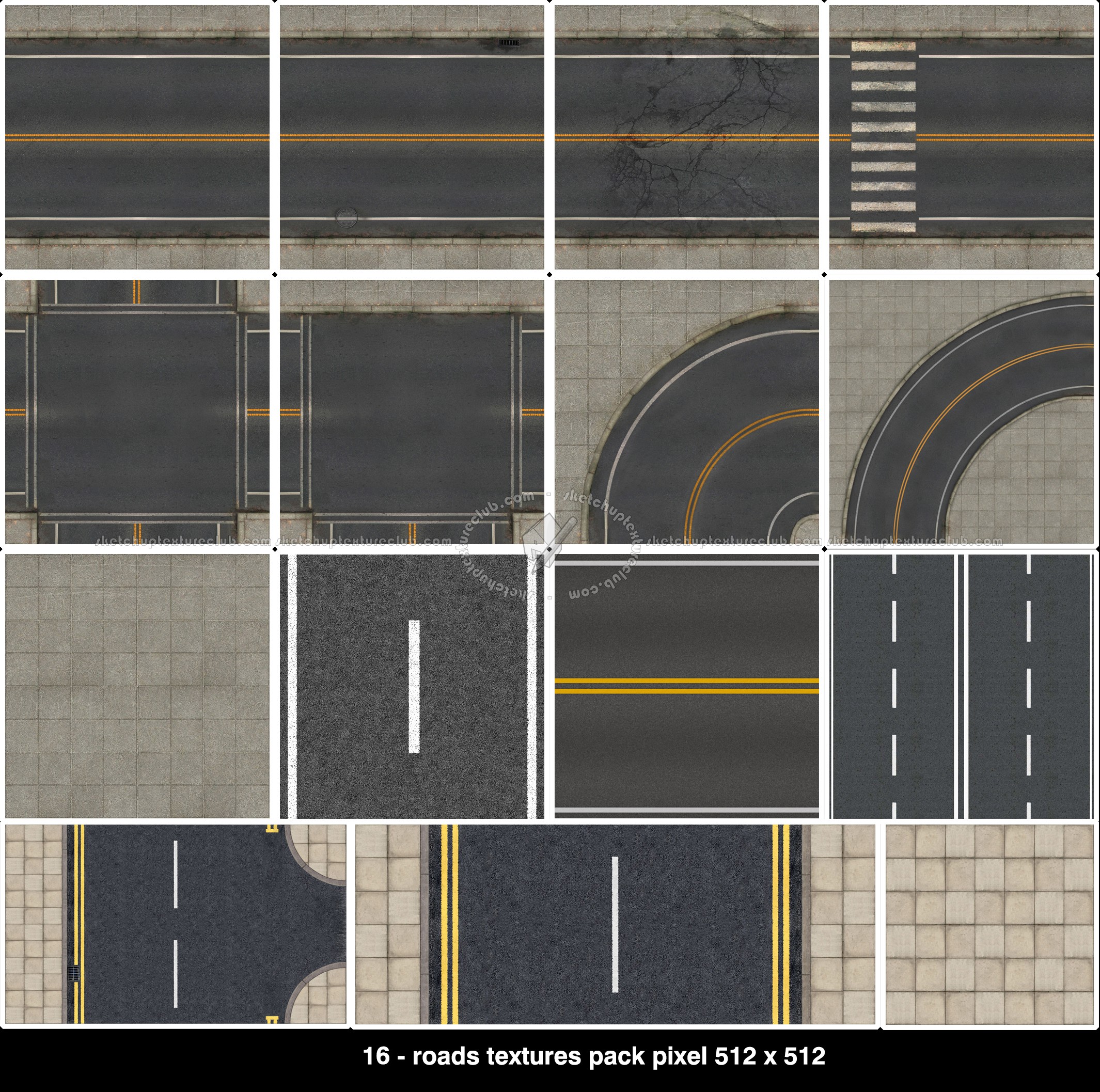 0104 road texture pack seamless
