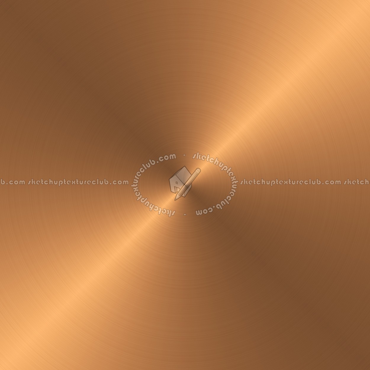 Textures   -   MATERIALS   -   METALS   -   Brushed metals  - Circular brushed copper metal texture 09909
